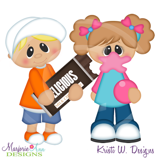 Sugar Rush Kids Set 1 Cutting Files Includes Clipart - Click Image to Close